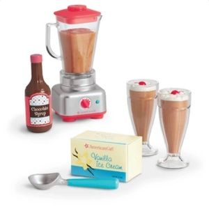 American Girl doll milkshake set.